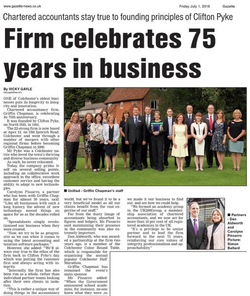 Firm celebrates 75 years in business